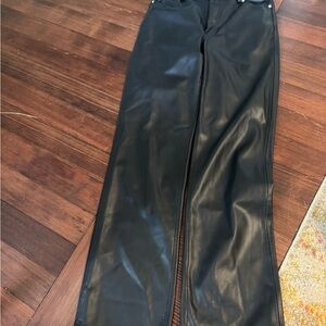 Zara Black Leather Pants